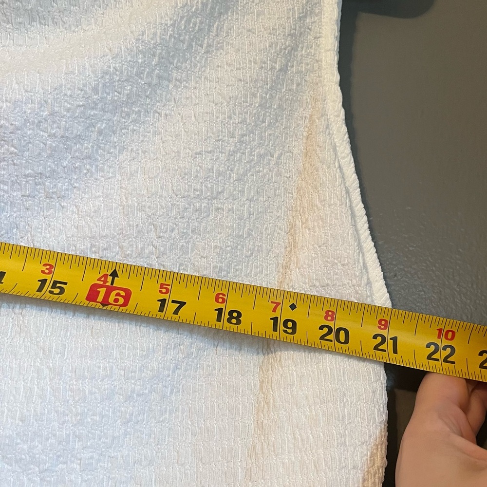 NWT Calvin Klein Sz XL White Suit Sleeveless Mock-neck Textured Blouse Top R $59 - Picture 7 of 10